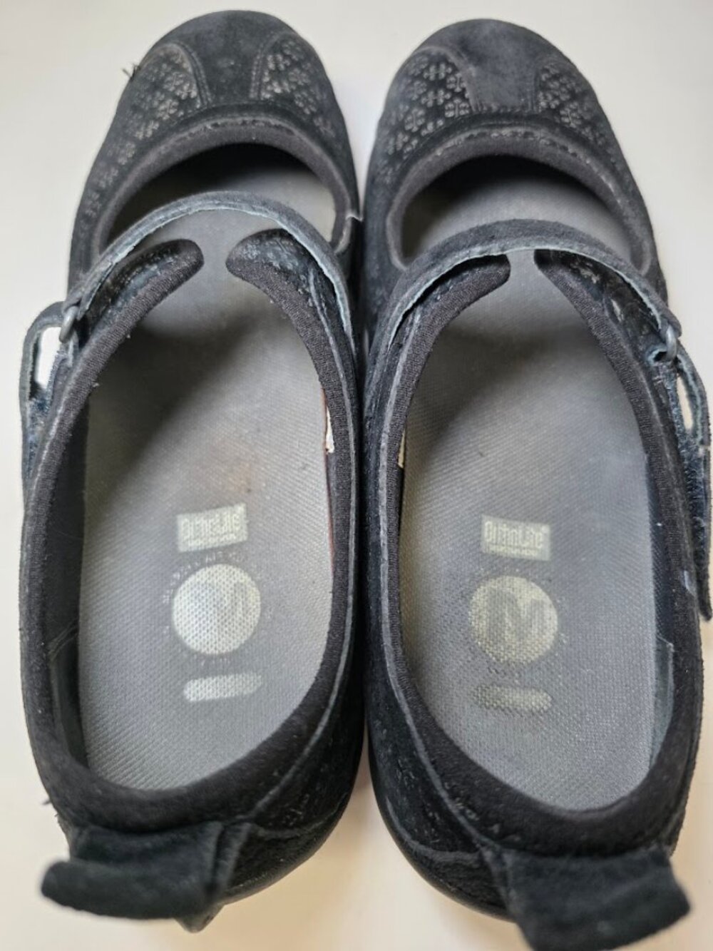 Merrell Circuit Mary Jane Black Print Suede Flats 9.5 - Picture 6 of 9
